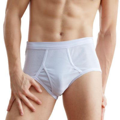 Calzoncillos de Cintura Alta en Algodón para Hombre Talla Grande
