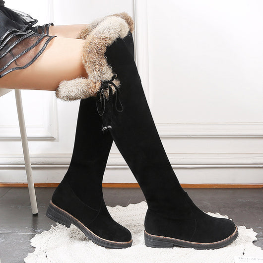 Botas Altas de Gamuza para Mujer Tallas Grandes 40-44 Otoño Invierno - Image 11
