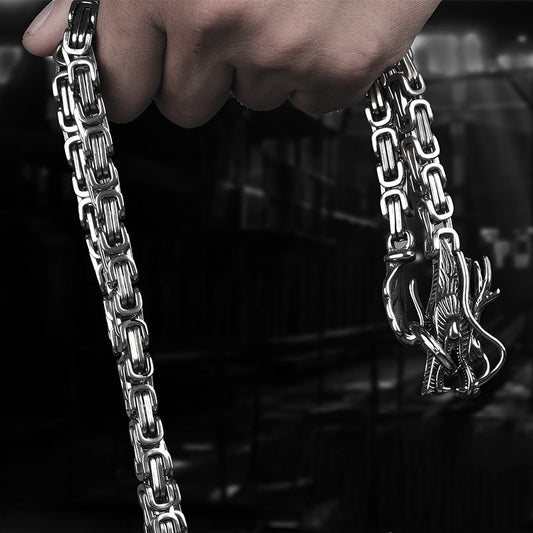 Pulsera de Acero Titanio Espina de Dragón