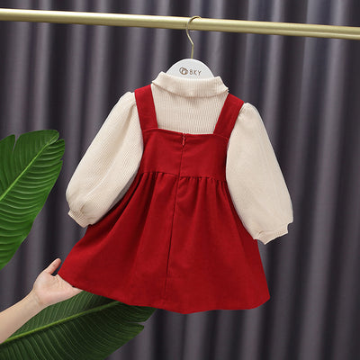 Conjunto Infantil Falda Mesh con Blusa Combinada - Image 9