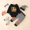 Conjunto de Pijama Infantil Estampado Manga Larga - Diseño Calabaza