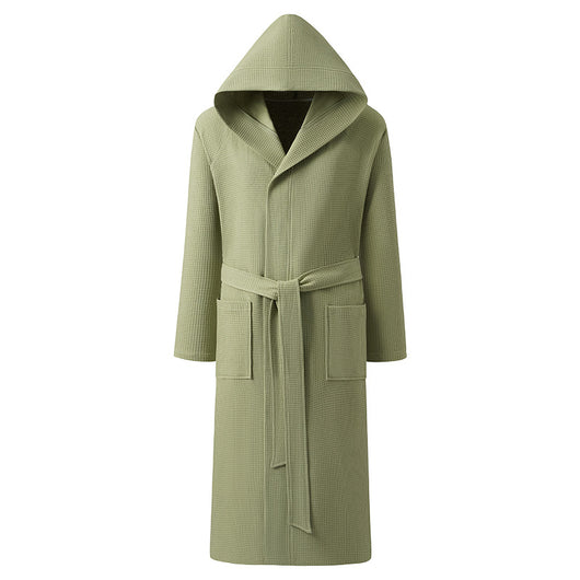 Bata con Capucha de Algodón Puro para Hombre - Image 8
