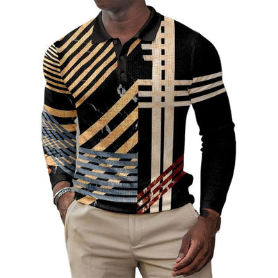 Camisa Retro de Manga Larga con Estampado Casual - Image 9