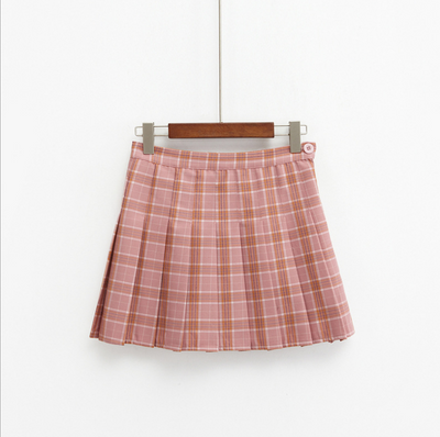 Falda Escocesa de Cintura Alta Estilo Británico Colegiala - Image 11