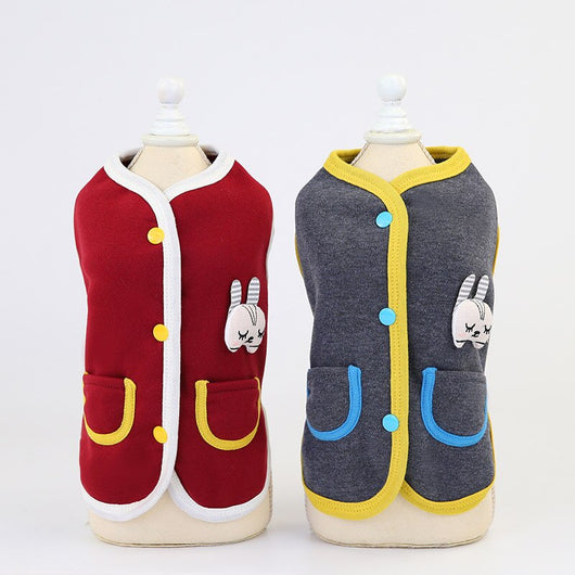 Suéter Cardigan para Conejo Mascota