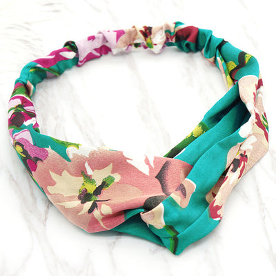 Banda Elástica para Cabello de Seda con Flores - Image 8