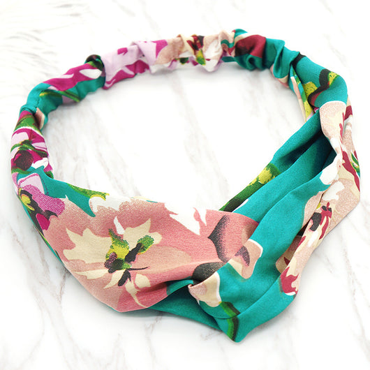 Banda Elástica para Cabello de Seda con Flores - Image 8