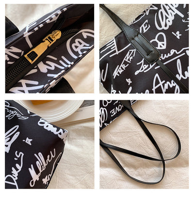 Bolso Canvas Grande con Diseño Graffiti para Mujer - Tendencia Urbana - Image 18