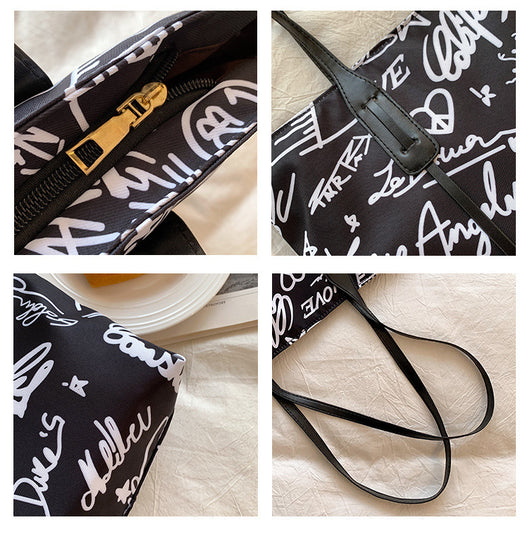 Bolso Canvas Grande con Diseño Graffiti para Mujer - Tendencia Urbana - Image 18