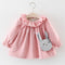 Vestido Infantil de Algodón Primavera-Otoño, Falda Princesa para Niñas