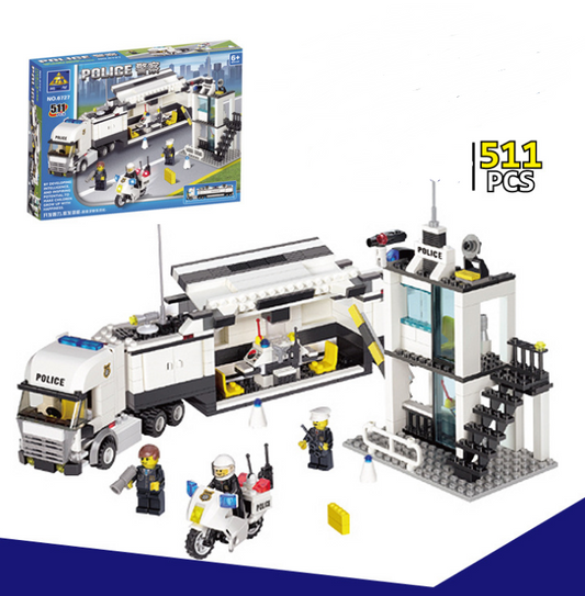 Puzzle de Policía 511 Piezas - Juguete de Construcción de Microbloque - Image 2