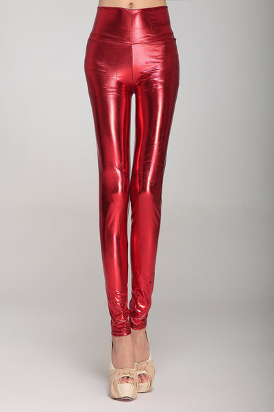 Leggins de Cuero PU Talla Grande Cintura Alta Sin Marcas Efecto Adelgazante - Image 10