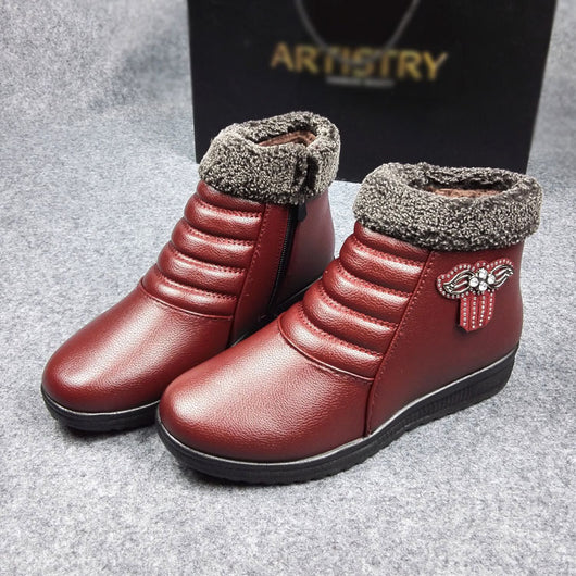 Botas de Invierno para Mamá - Zapatos Cálidos Acolchados con Suela Gruesa - Image 5