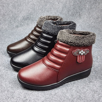 Botas de Invierno para Mamá - Zapatos Cálidos Acolchados con Suela Gruesa