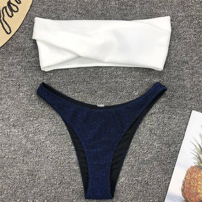 Bikini Hombro Descubierto Cintura Baja - Traje de Baño Sexy para Mujer - Image 10