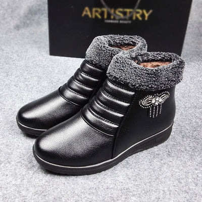 Botas de Invierno para Mamá - Zapatos Cálidos Acolchados con Suela Gruesa - Image 3