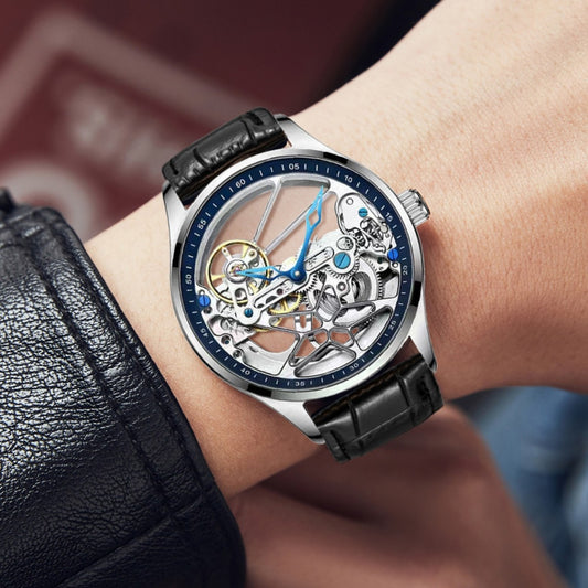 Reloj Mecánico Automático de Cristal Doble