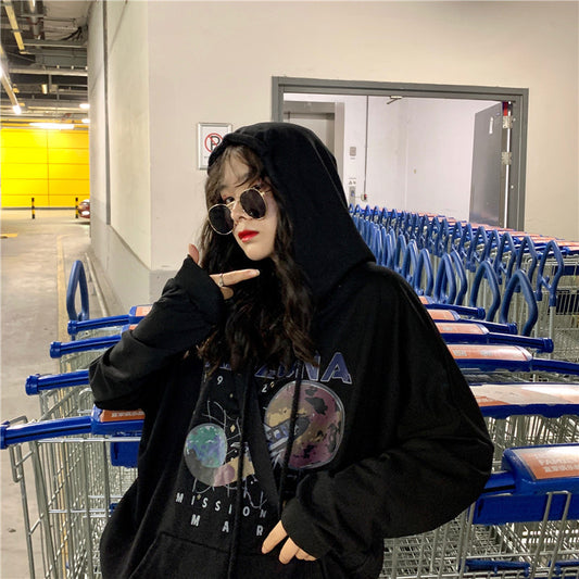 Abrigo Estampado Holgado y Versátil