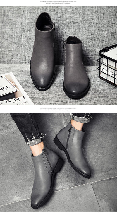 Botas Cortas Retro Coreanas - Image 14