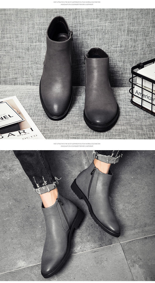 Botas Cortas Retro Coreanas - Image 14