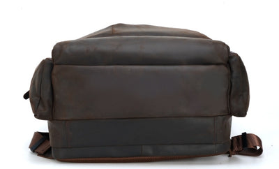 Mochila de Cuero Genuino para Viajes y Trabajo - Capacidad Grande 17 Pulgadas - Image 18