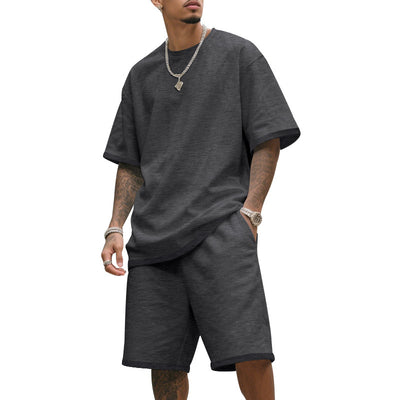 Traje Deportivo Hombre Manga Corta Ajuste Relajado para Verano - Image 22