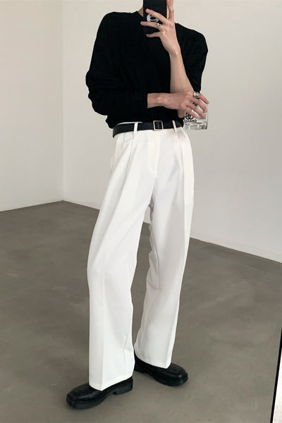 Pantalones Anchos Efecto Drapeado Estilo Urbano Relajado - Image 17