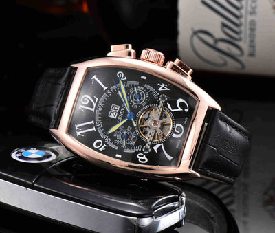 Reloj Mecánico Cinturón Ejecutivo con Esfera de Barril de Madera - Image 6