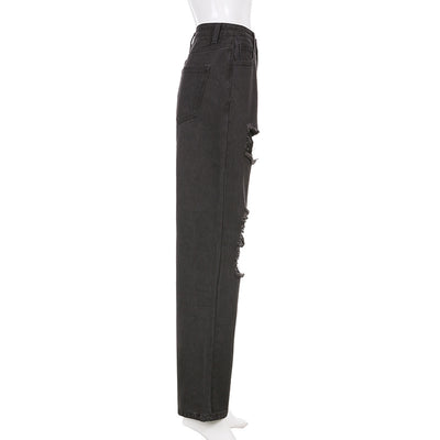 Jeans Casual Rotos con Bordes Crudos para Mujer - Estilo Trendy y Sexy - Image 6