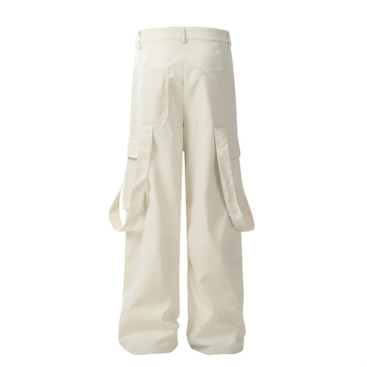 Overol Hombre Diseño de Bolsillos con Cinta y Pliegues - Image 7