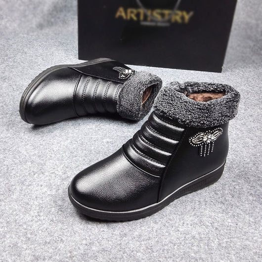 Botas de Invierno para Mamá - Zapatos Cálidos Acolchados con Suela Gruesa - Image 2