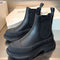 Botas Tobilleras de Cuero para Mujer con Plataforma