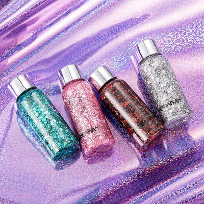 Gel Glitter Multiuso para Uñas, Cabello, Cuerpo y Rostro - Lentejuelas Sueltas Festival - Image 6