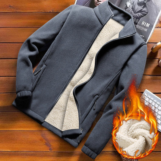 Chaqueta Fleece Casual para Hombre - Otoño e Invierno - Image 11