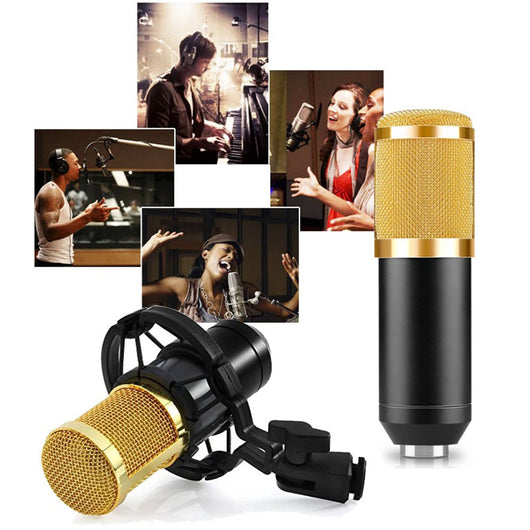 Micrófono Condensador BM-800 Profesional para Streaming y Karaoke con Tarjeta de Sonido USB - Image 10
