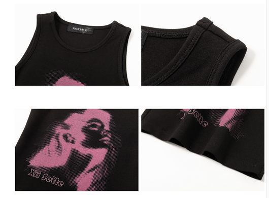 Blusa Estampada Ajustada de Punto para Mujer - Image 7