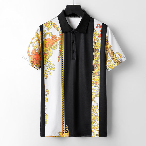 Camisa Estival Hombre con Estampado Multicolor