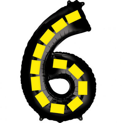 Globo Gigante Números 40 Pulgadas Negro y Amarillo con Puntos - Image 14