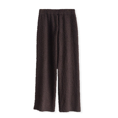 Pantalón Ancho de Lana Tejida con Caída Elegante para Mujer - Image 32