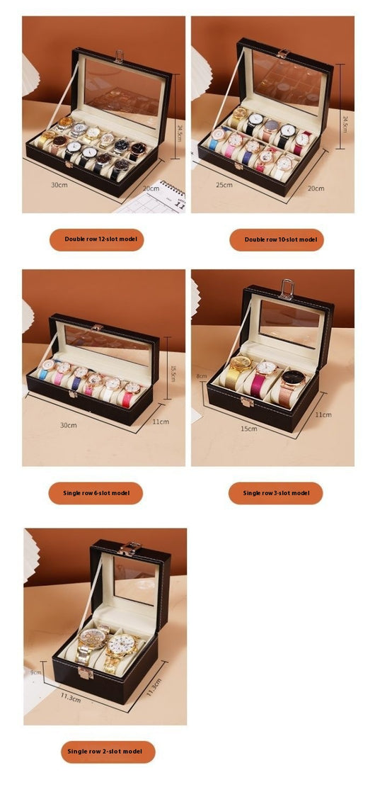 Caja Organizadora de Cuero para Relojes de Lujo - Image 14