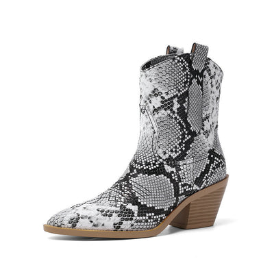 Tacones Gruesos Puntiagudos Estilo Británico - Image 10