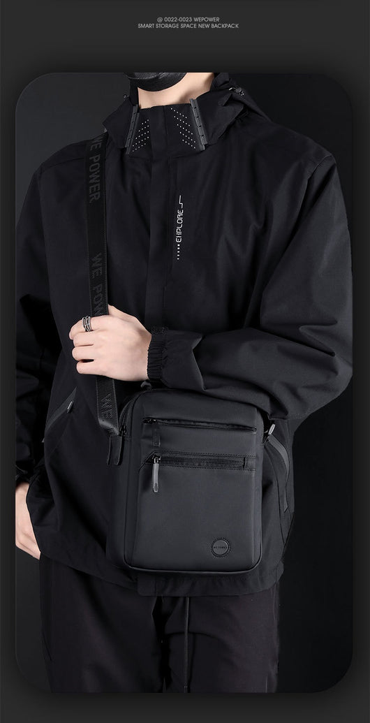 Bolsa Bandolera Impermeable para Hombre - Diseño Casual de Un Solo Hombro - Image 26