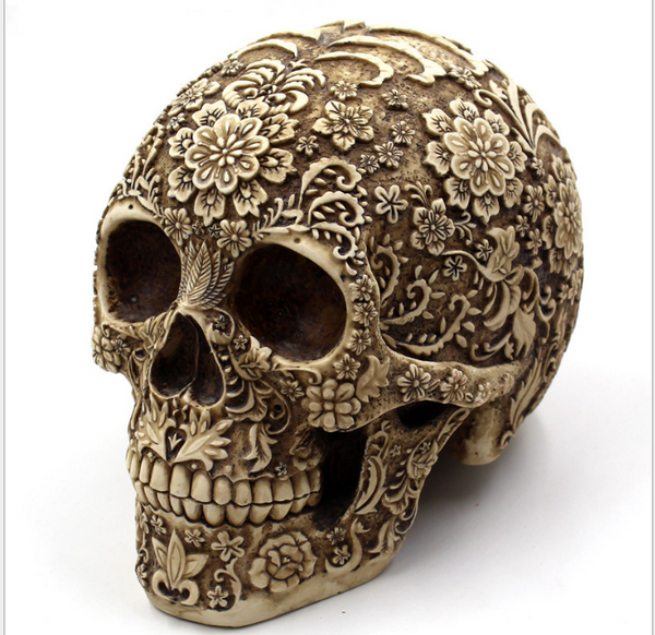 Adornos de Resina Halloween Retro - Máscaras de Horror Vintage Europeo y Americano
