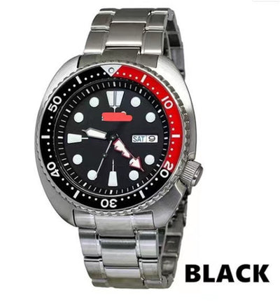 Reloj de Acero Bicolor con Banda Rotativa y Movimiento de Cuarzo - Image 7