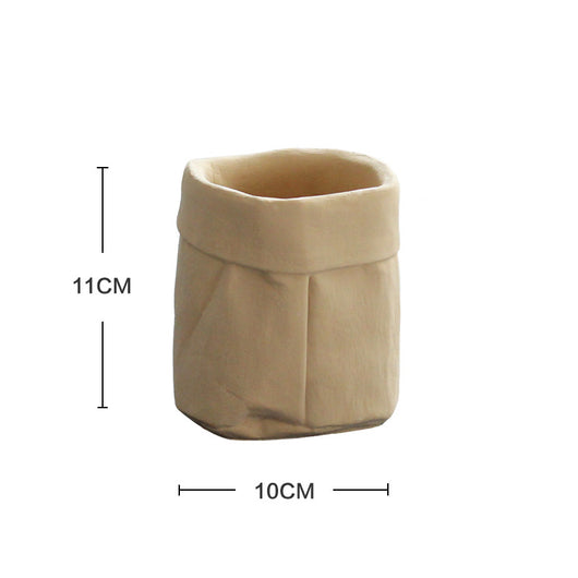 Maceta de Tela y Cuero - Diseño Minimalista y Funcional - Image 7