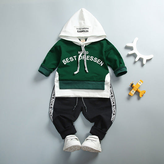 Sudadera con capucha estampado letras para niño - Image 34