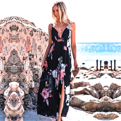 Vestido Chifón sin Mangas con Tirante Cruzado para Mujer - Image 9