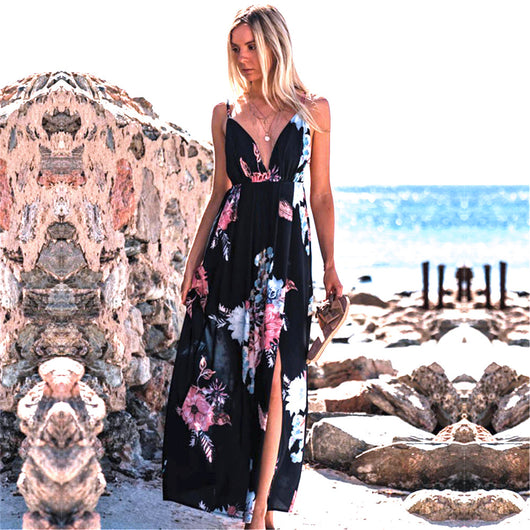 Vestido Chifón sin Mangas con Tirante Cruzado para Mujer - Image 9