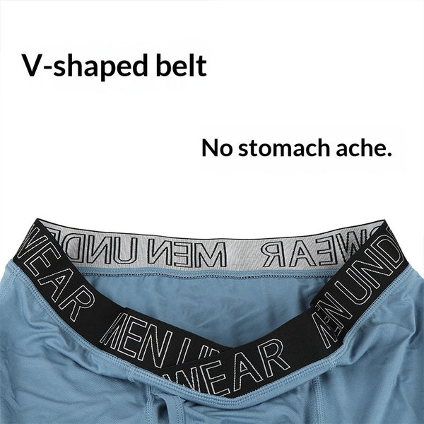 Boxer Briefs Deportivos Hombre Largo Transpirable con Soporte en V