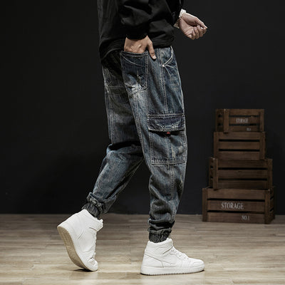 Overol Denim Suelto de Pierna Recta - Estilo Casual Moderno - Image 8
